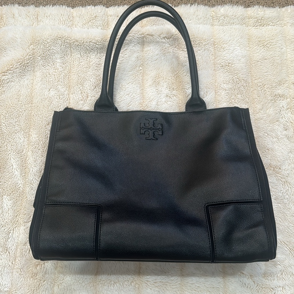 Tory Burch Black Organizer Tote